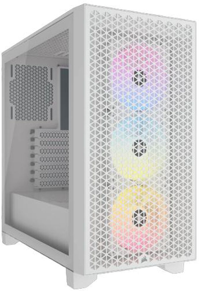 Caixa ATX Corsair 3000D Airflow RGB Branca Vidro Temperado image number 0