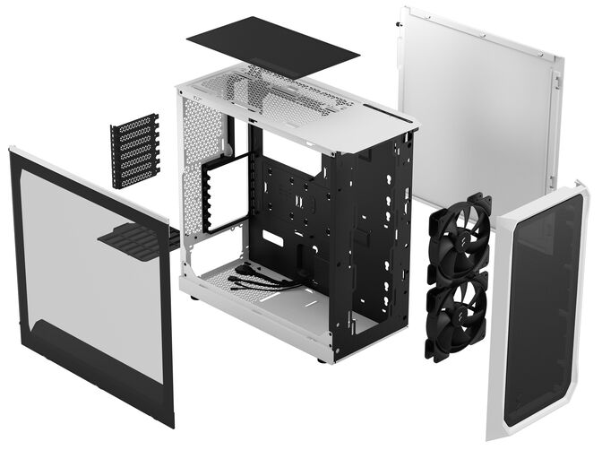 Caixa ATX Fractal Design Focus 2 White TG image number 9