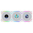 Ventoinha Lian Li UNI FAN TL120 LCD FLEX Wireless Reverse Blade Branco 120mm (Pack 3) image number null
