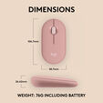 Rato Logitech Pebble 2 M350s Bluetooth Tonal Rose image number null