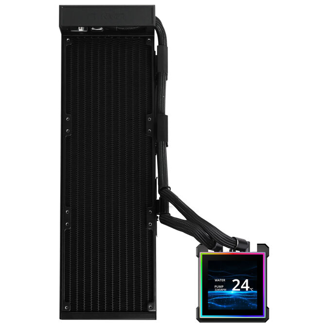 Water Cooler CPU AIO Lian Li HydroShift II LCD-S 360 Preto - 360mm S/Ventoinhas image number 1