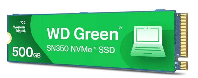 SSD Western Digital Green SN350 500GB Gen3 M.2 NVMe (2400/1500MB/s) image number 0