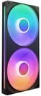 Ventoinha NZXT F280 RGB Core Single-Frame Pretas - Dupla Vento&iacute;nha 140mm (280mm)