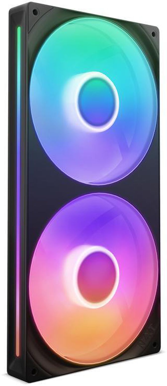 Ventoinha NZXT F280 RGB Core Single-Frame Pretas - Dupla Vento&iacute;nha 140mm (280mm) image number 0