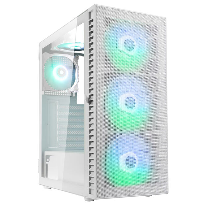 Caixa ATX Kolink Observatory HF Mesh ARGB Branco / Ventoinhas Brancas image number 0