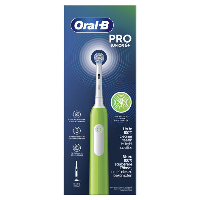 Escova de Dentes El&eacute;trica Oral-B Junior Verde image number 0