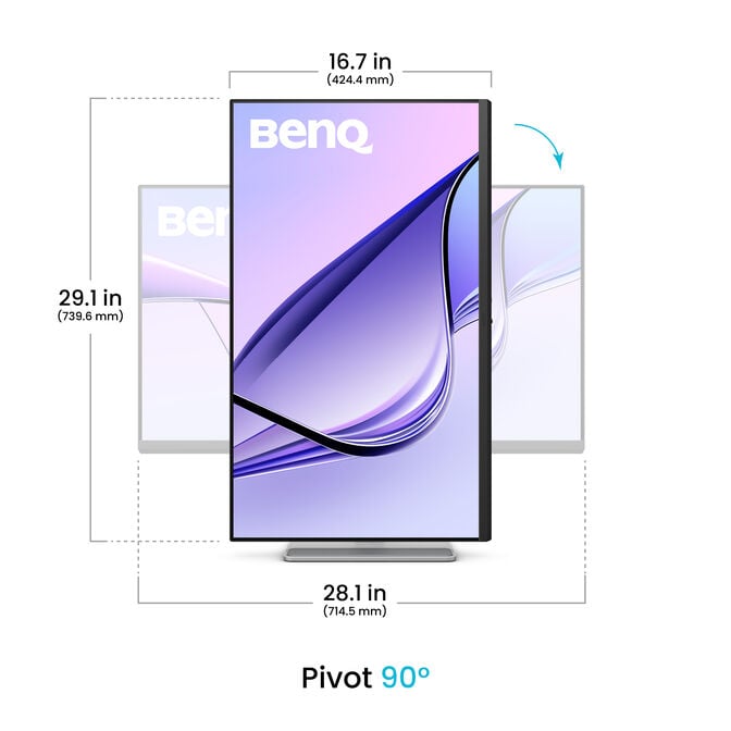 Monitor BenQ MacBook 27" MA320UP IPS 4K 60Hz P3 MacBook Pro e MacBook Air USB-C (90W) Display HDR400 image number 4