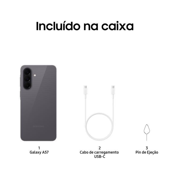 Smartphone Samsung Galaxy A57 5G 6.7" (8 / 128GB) 120Hz Cinzento image number 7