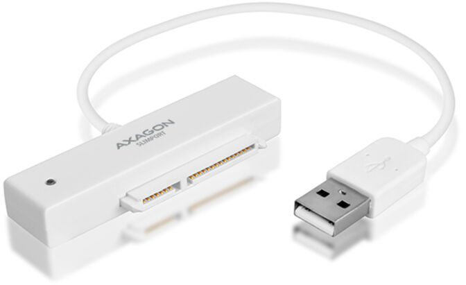 Adaptador AXAGON ADSA-1S SLIMPort, USB 2.0, 2,5" SSD/HDD, SATA - Caixa Inclu&iacute;da image number 1