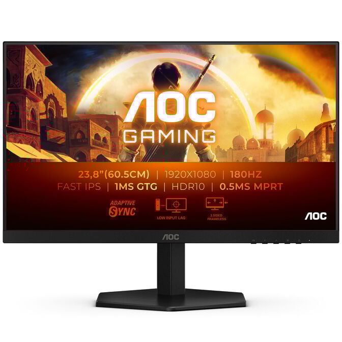 Monitor AOC Gaming 23.8" 24G42E IPS FHD 180Hz 1ms Adaptive Sync image number 0