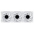 Ventoinha Lian Li UNI FAN TL120 LCD FLEX Wireless Branco 120mm (Pack 3) image number null