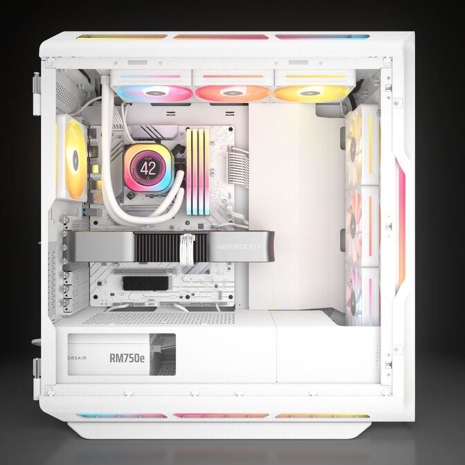 Fonte Modular Corsair RMe Series RM750e 750W 80 Plus Cybenetics Gold ATX3.1 - PCIe 5.1 Branca image number 13