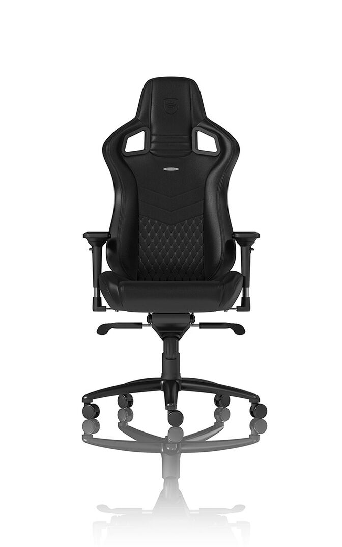 Cadeira noblechairs EPIC Real Leather - Preto image number 4