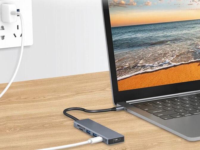 HUB USB Conceptronic 6-in-1 USB-C 3.2 > 2x USB-A 3.0 + HDMI + USB-C (PD100W) + Lt.Cart&otilde;es image number 5