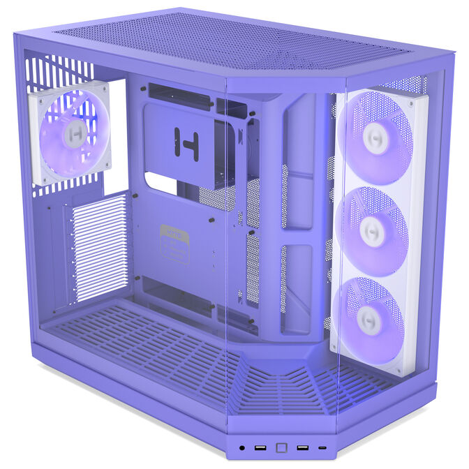 Caixa E-ATX Hyte Y50 Vidro Temperado Taro Milkk image number 2