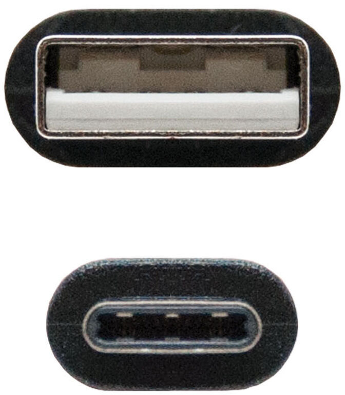 Cabo USB 2.0 3A Nanocable USB-C/M > USB-A/M 3 M Preto image number 2