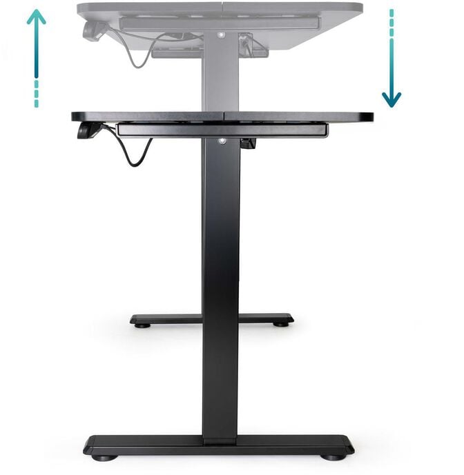 Secret&aacute;ria Escrit&oacute;rio Tooq ORIGAMI Ajuste el&eacute;trico Preta image number 1