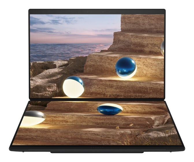 Port&aacute;til ASUS ZenBook Duo UX8407AA 14" Ultra 9 285H 32GB DDR5 1TB 3K OLED 144Hz W11 Pro Bonus