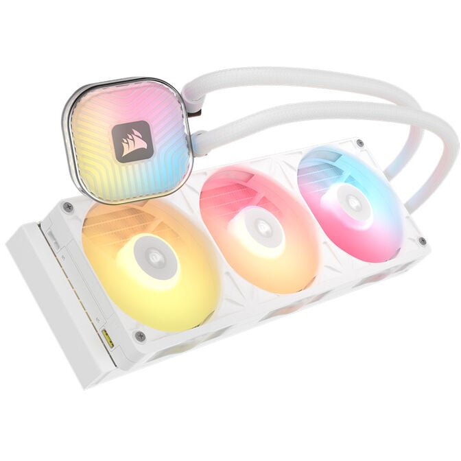 Water Cooler CPU Corsair iCUE LINK TITAN II 360 RX RGB 360mm Branco image number 1