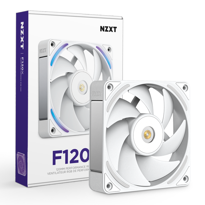 Ventoinha NZXT F120x Perfomance RGB 120mm - Single Pack Brancas image number 12