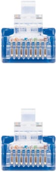 Cabo de Rede Nanocable RJ45 UTP CAT.5E AWG24 2 M Azul image number null