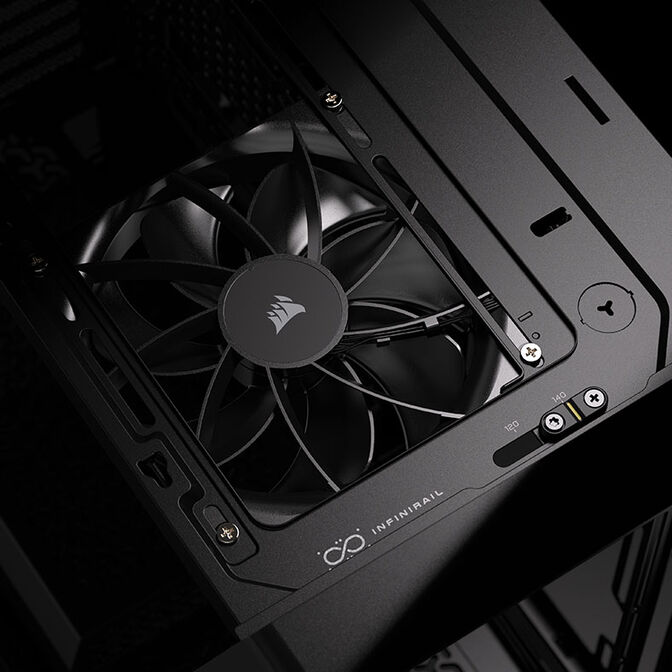 Caixa E-ATX Corsair WARTHOG Perfomance Preto Vidro Temperado image number 29