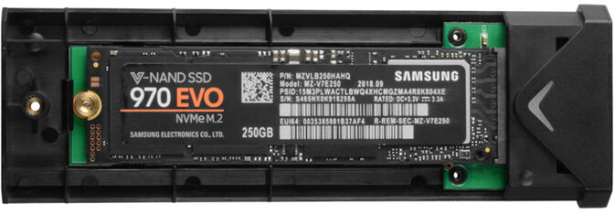 Caixa Externa AXAGON EEM2-UG2 para M.2/NVMe/SSD USB-C 3.2 Gen2 silver image number 4