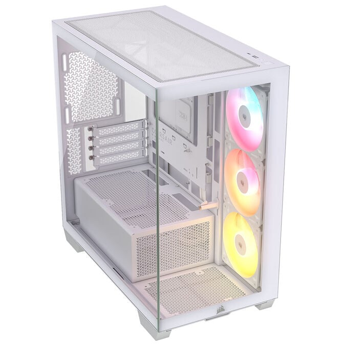 Caixa Micro-ATX Corsair 2800X RS-R ARGB Branca Vidro Temperado image number 1