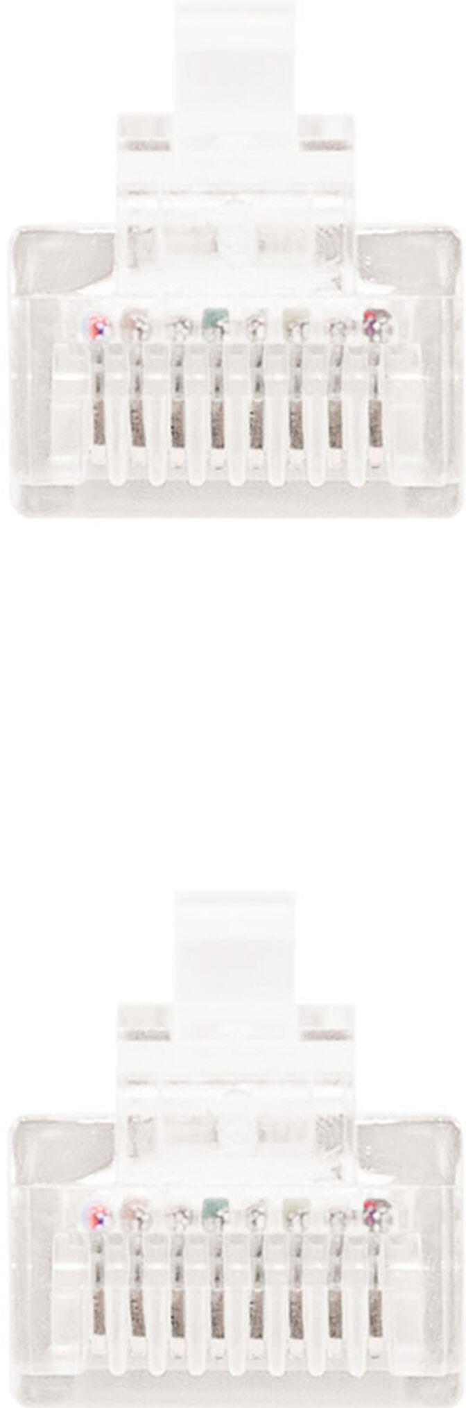 Cabo de Rede Nanocable RJ45 UTP CAT.5E AWG24 0.5 M Branco image number 2