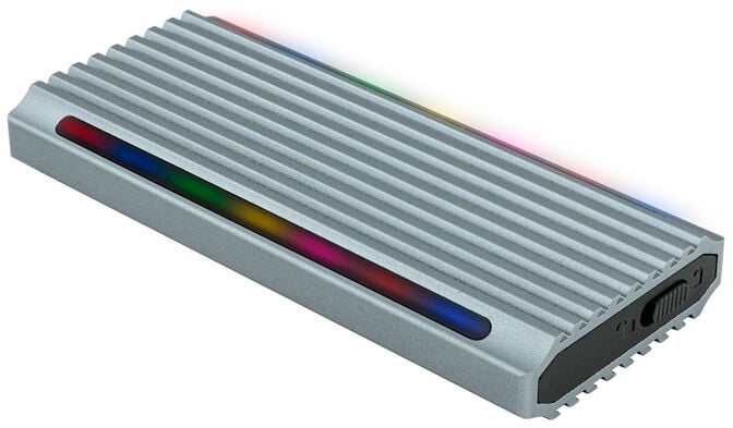 Caixa SSD Tooq M.2 NGFF/NVMe SSD USB 3.1 Gen 2 USB-A RGB image number 1