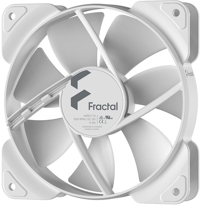 Ventoinha Fractal Design Aspect 12 120mm 1200RPM 3 Pinos Branca image number 1