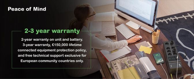 UPS APC Off-line Back-UPS 1050VA/600W USB-C/A Schuko image number 3