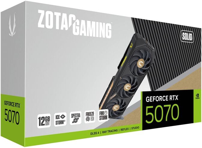 Gr&aacute;fica ZOTAC GeForce&reg; RTX 5070 Solid 12GB GDDR7 DLSS4 image number 6