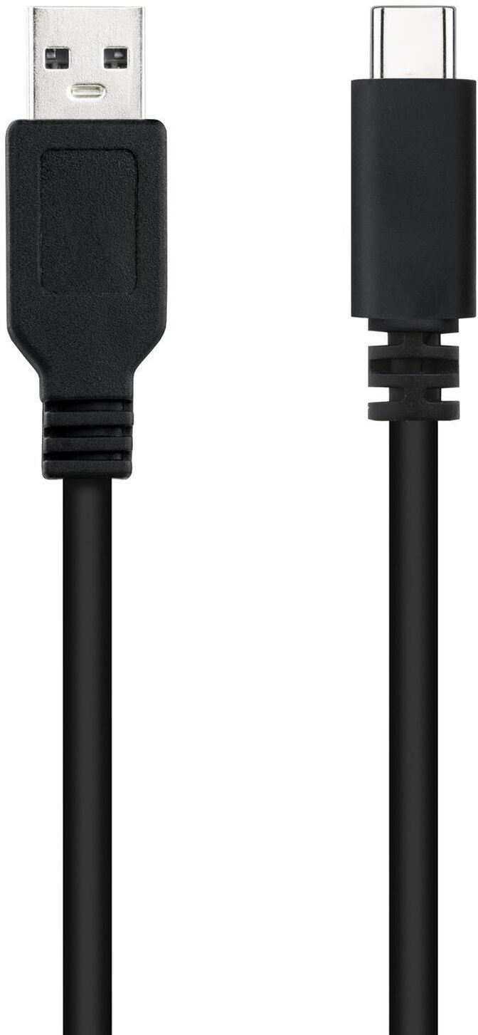 Cabo USB 2.0 3A Nanocable USB-C/M > USB-A/M 1.5 M Preto image number 1