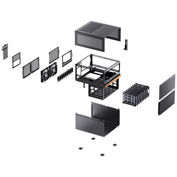 Caixa Micro-ATX Jonsbo N6 Preto image number 12