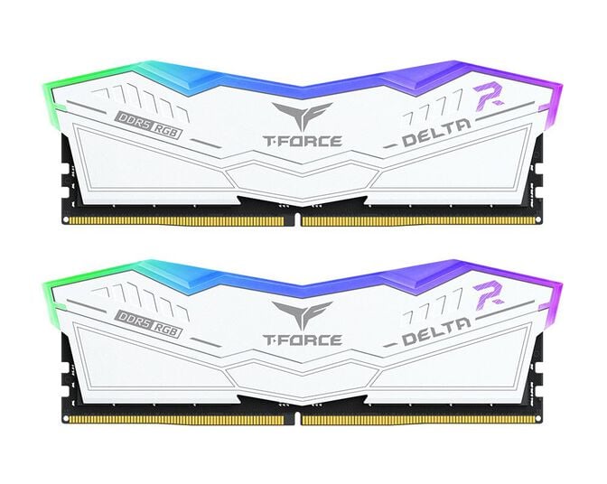 Team Group Kit 32GB (2 x 16GB) DDR5 6000MHz Delta RGB Branco CL38 image number 0