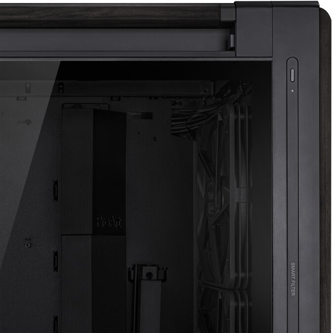 Caixa E-ATX Asus ProArt PA602 Wood Edition Preta image number 12