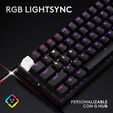Teclado Logitech G PRO X 60 RGB Lightspeed Wireless (US) image number null