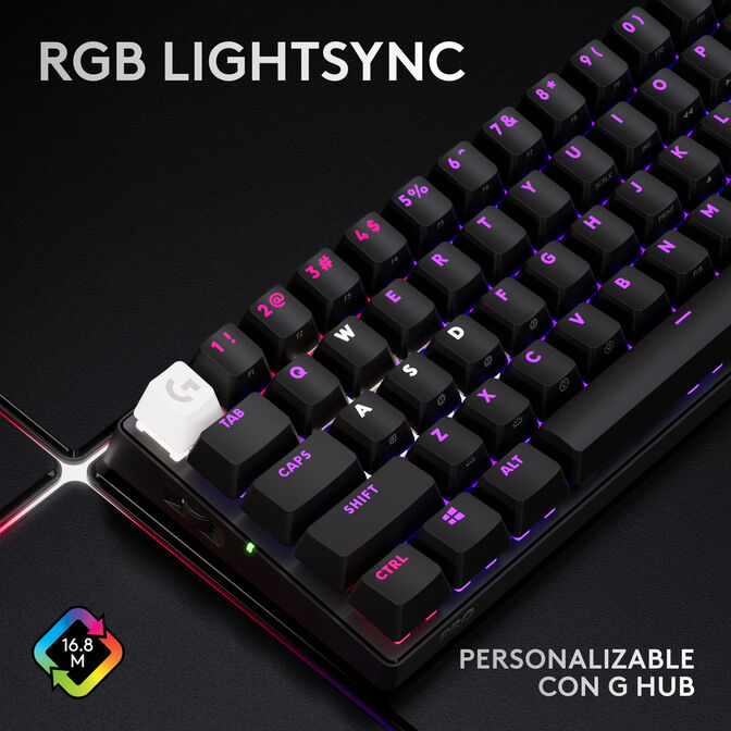 Teclado Logitech G PRO X 60 RGB Lightspeed Wireless (US) image number 14