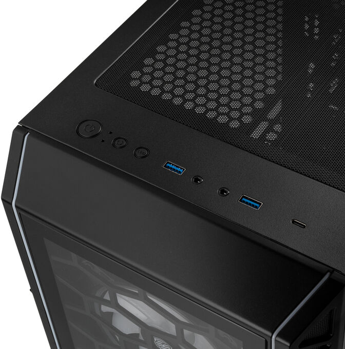 Caixa Micro-ATX Kolink Citadel Glass SE ARGB Vidro Temperado Preto image number 4