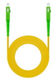 Cabo de Fibra &Oacute;ptica Nanocable SC/APC-SC/APC Monomodo Simplex LSZH 20 M Amarelo image number null