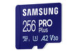 Cart&atilde;o Samsung PRO Plus MicroSDXC UHS-I C10 U3 V30 256GB A2 + Adaptador SD image number null
