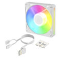 Ventoinha Arctic P14 BioniX PWM ARGB 120mm - Branco image number null
