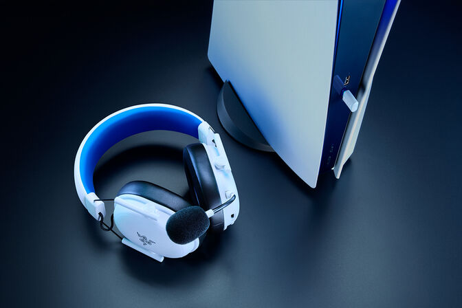 Headset Razer BlackShark V3 X Hyperspeed para PlayStation Wireless/Bluetooth Branco image number 5