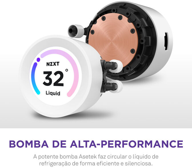 Water Cooler CPU NZXT Kraken Elite 280 RGB Branco image number 6