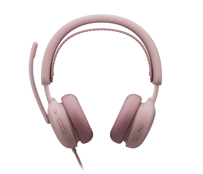 Headset Logitech Zone Wired 2 for Business USB-C ANC Rosa image number 2