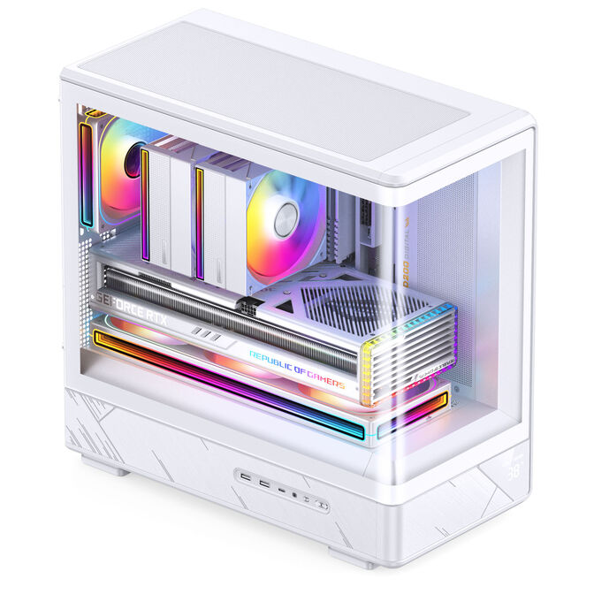 Caixa Micro-ATX Jonsbo D200 Vidro Temperado Branco image number 7