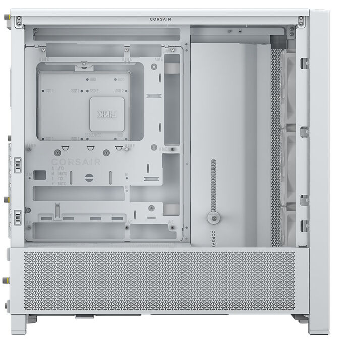 Caixa E-ATX Corsair 4000D RS Airflow Branca Vidro Temperado image number 4