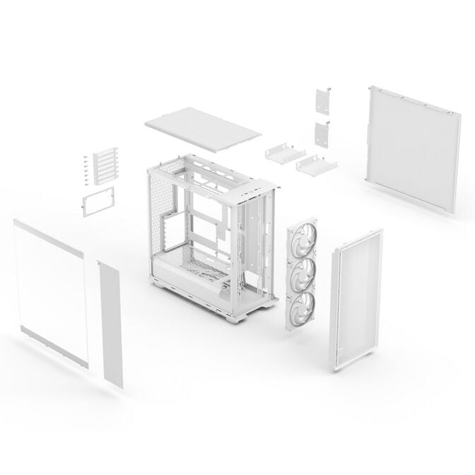 Caixa E-ATX Fractal Design Epoch XL White Tempered Glass RGB Light Tint image number 17