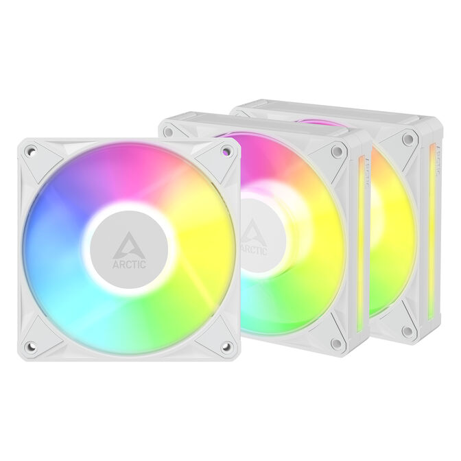 Ventoinha Arctic P12 BioniX PWM ARGB 120mm (Pack 3) - Branco image number 1